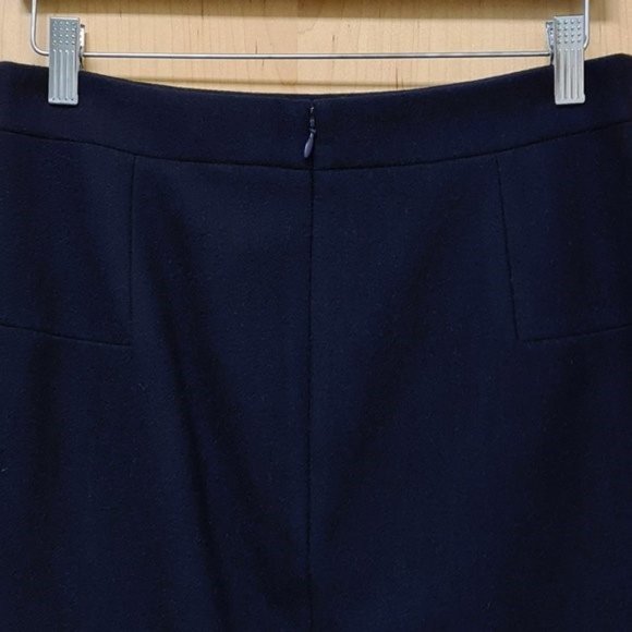 J. Crew NWOT Navy Wool Blend Mini Skirt 4 - Picture 3 of 11